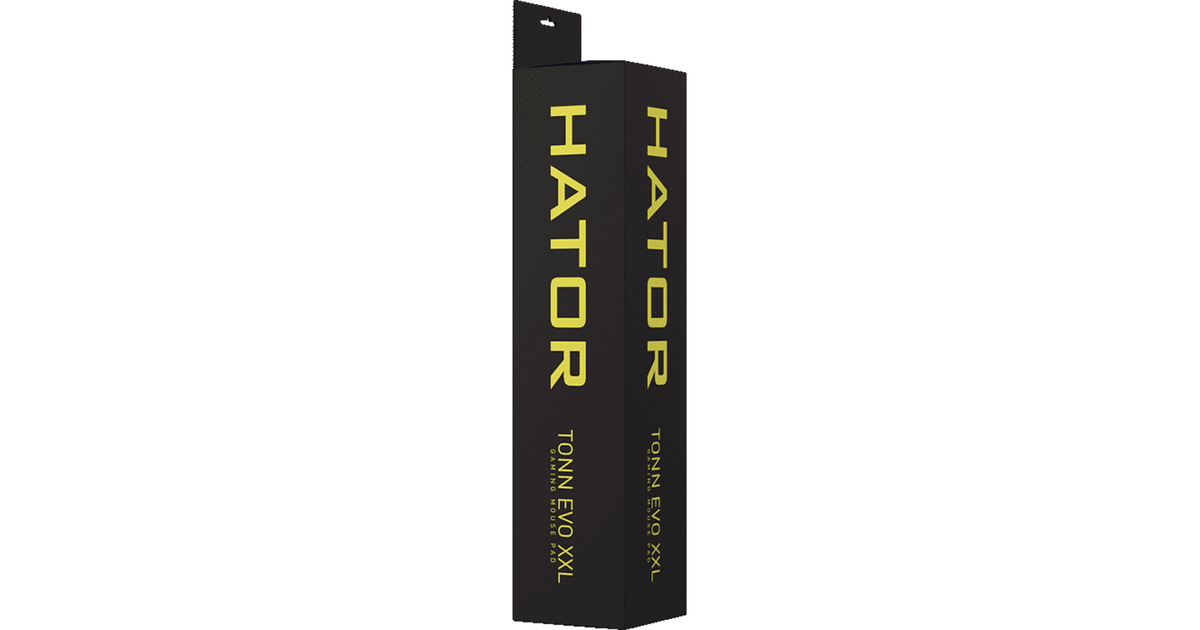 HatorTonn EVO XXL gaming muismat  (Zwart/geel)