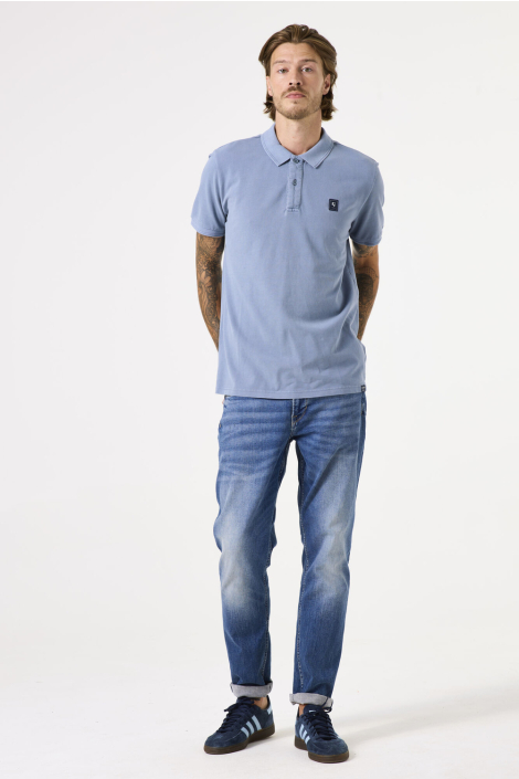 Garcia blauwe heren polo