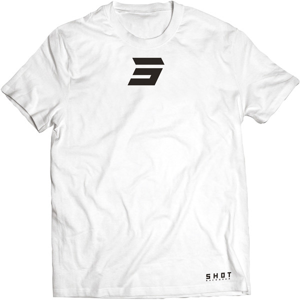 Shot - T-shirt White Symbol Blanc / Noir