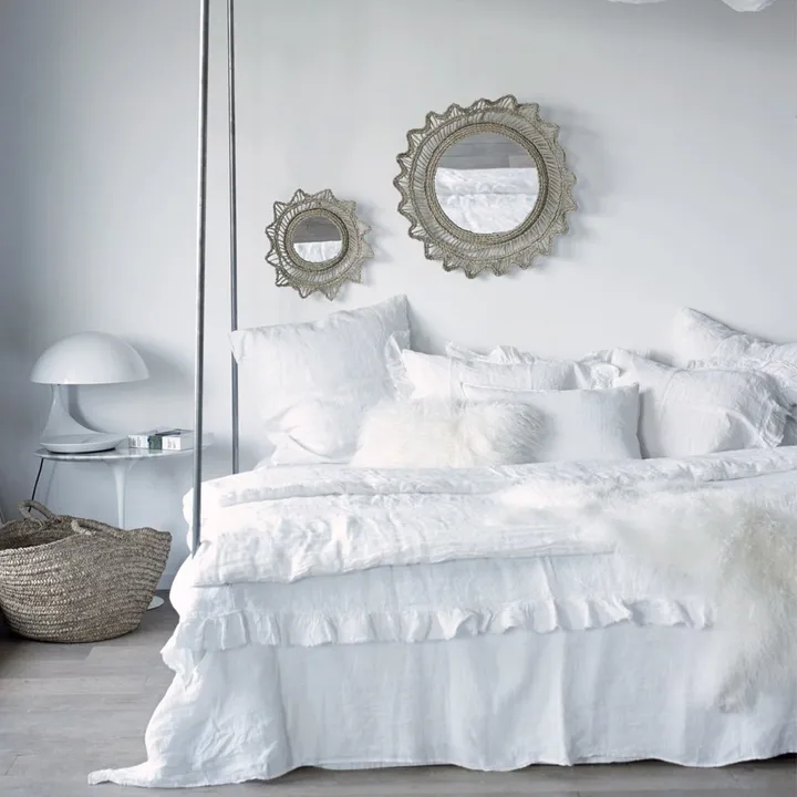 Maison de Vacances Taie d'oreiller Boho en Lin Lavé | Biche