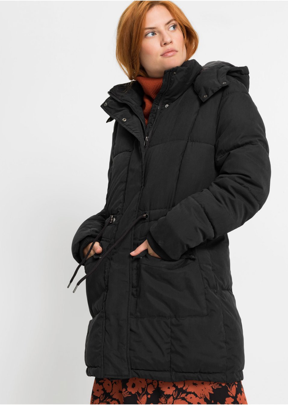Veste d'hiver avec cordon réglable à la taille