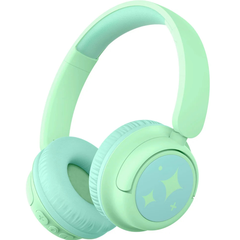 iClever BTH22 On-Ear Kinderkopfhörer, kabellos, grün
