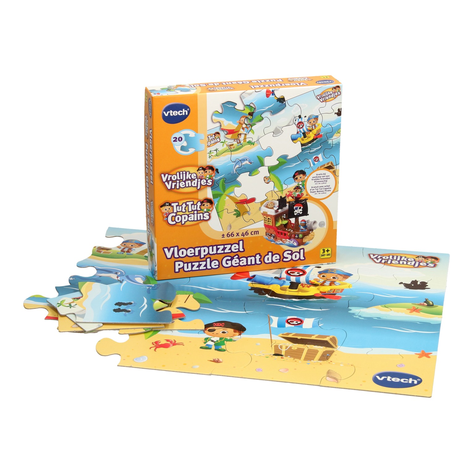 Vrolijke Vriendjes Vloerpuzzel Pirateneiland
