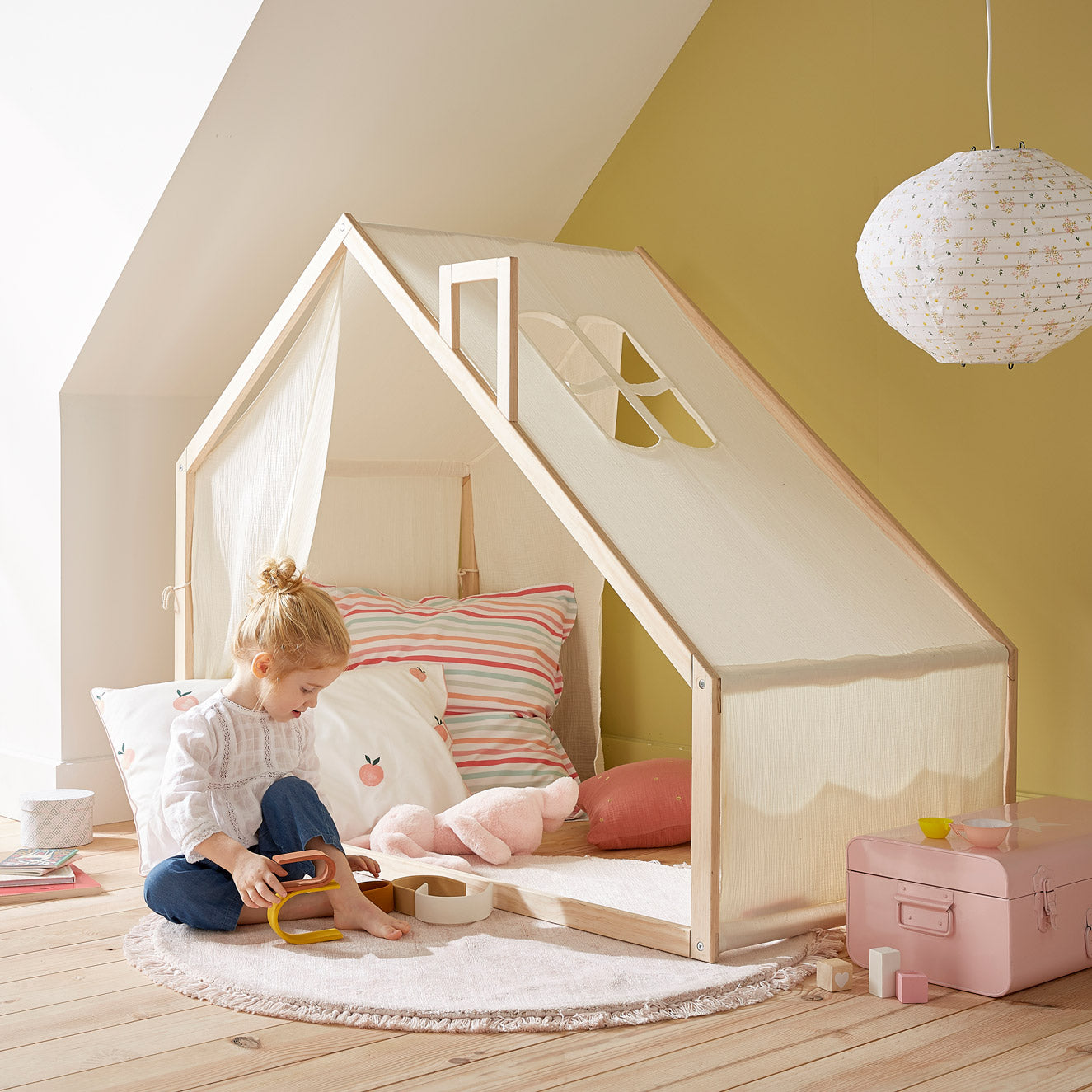Tente enfant bois et coton
