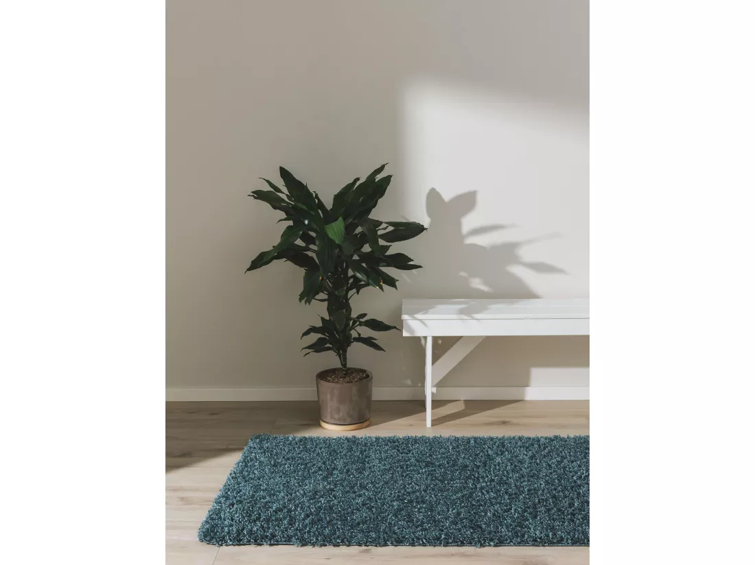 Tapis à poils longs Soho Bleu 60x120 cm