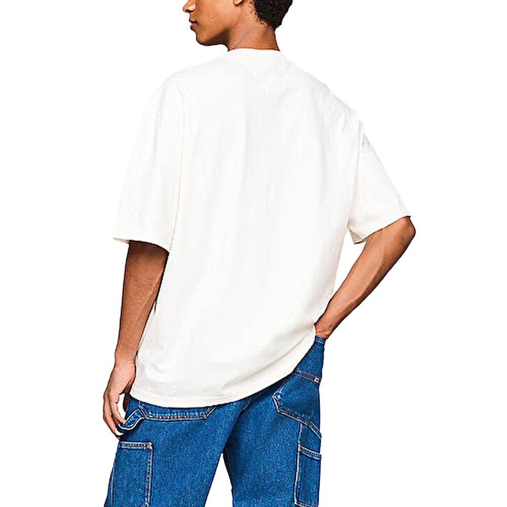 Tommy Hilfiger T-shirt Blanc Homme Tommy Hilfiger Big Flag