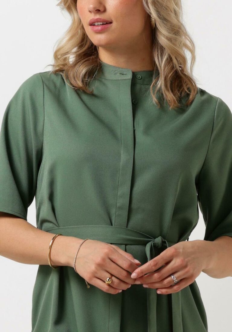 ANOTHER LABEL groene another label mini jurk lucia dress s/s