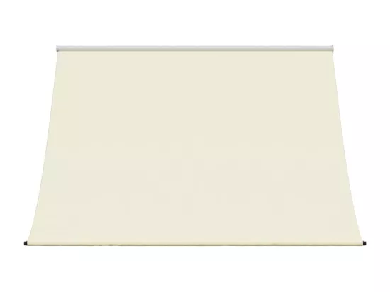 Auvent rétractable crème 250x150 m tissu et acier