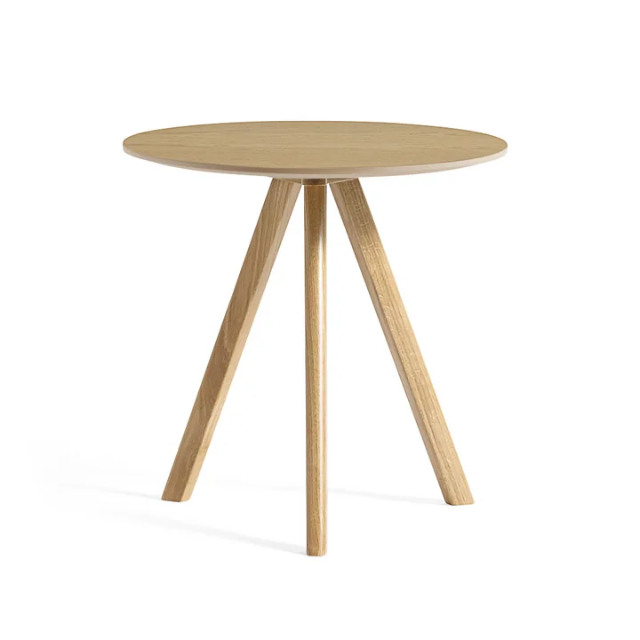HAY - Copenhague CPH20 2.0 Beistelltisch Ø 50 cm, Eiche lackiert