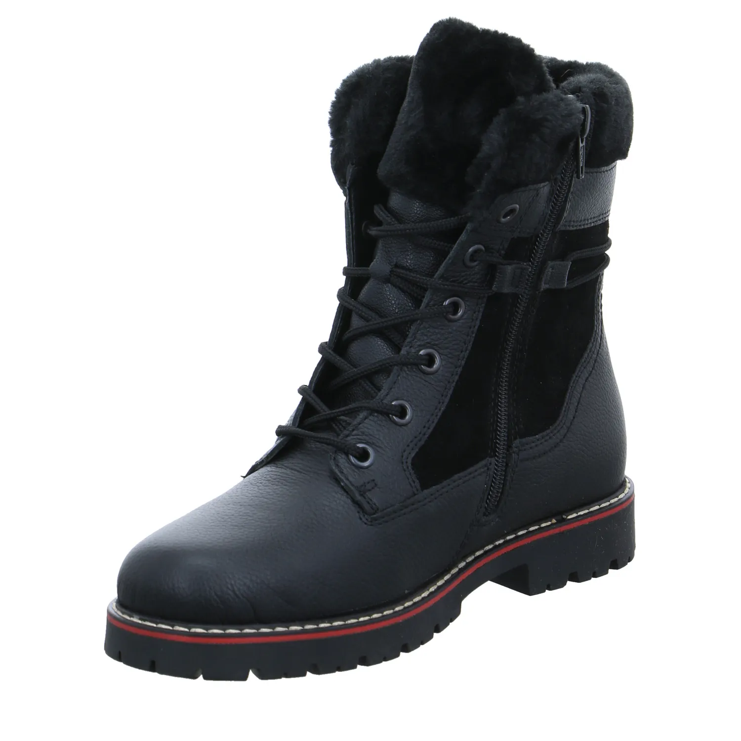 REMONTE Boot Schwarz Leder  mit TEX Membrane