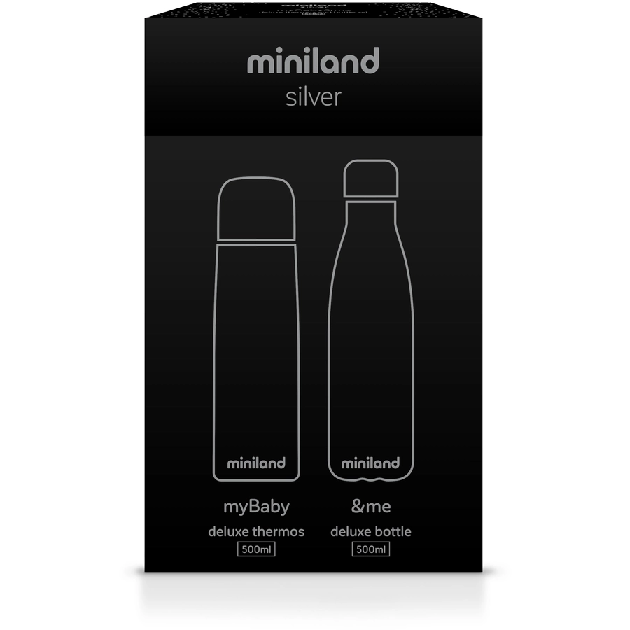 miniland myBaby&me deluxe Thermosflasche silber 500ml