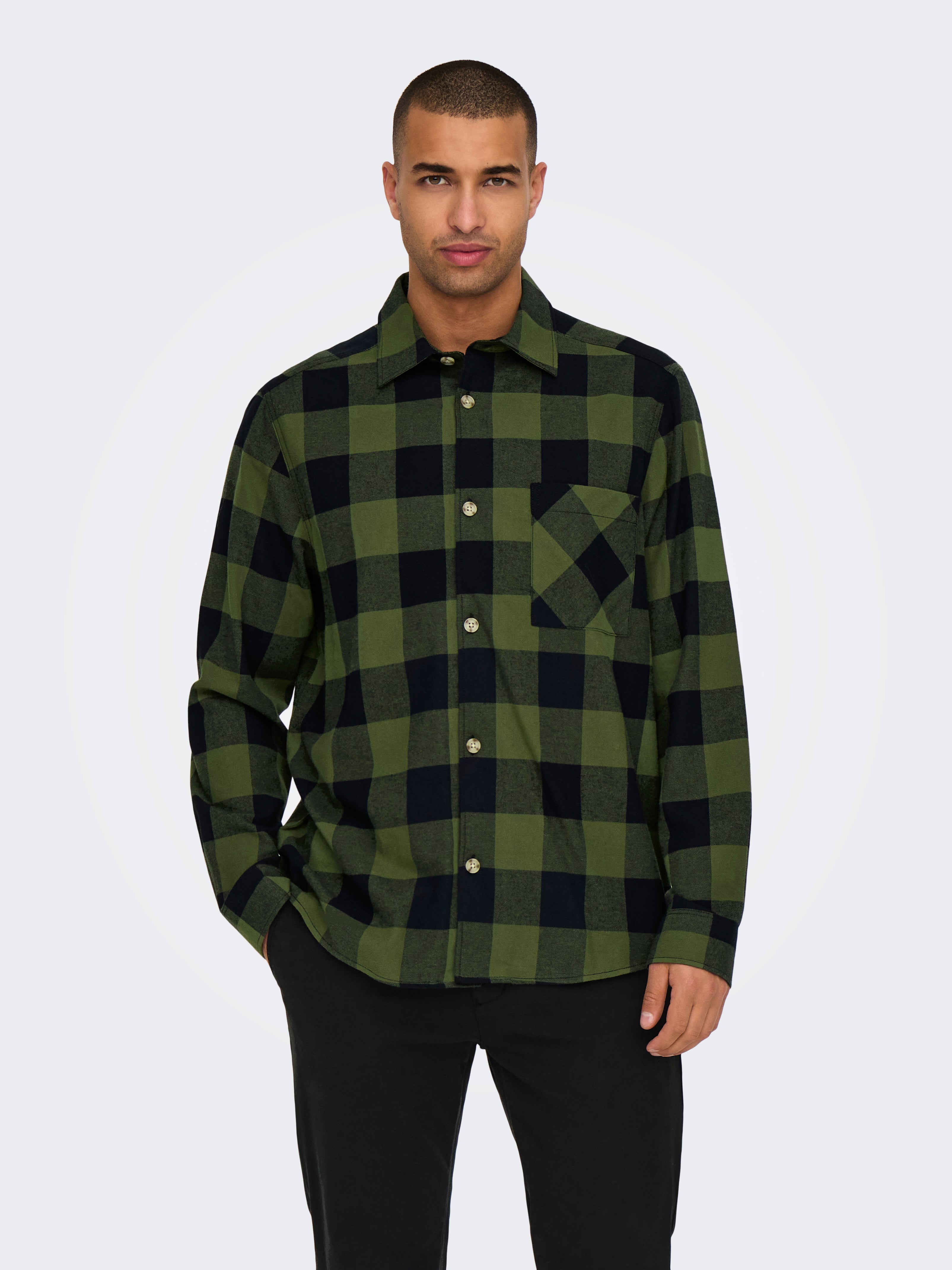ONSMASON Hemd Olive Night