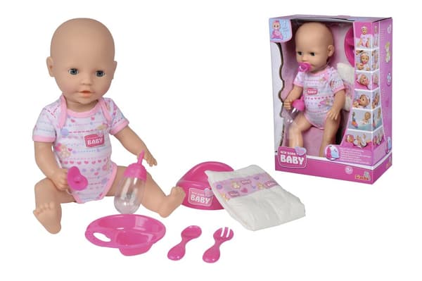 Spise Vanndukke, 38 cm New Born Baby