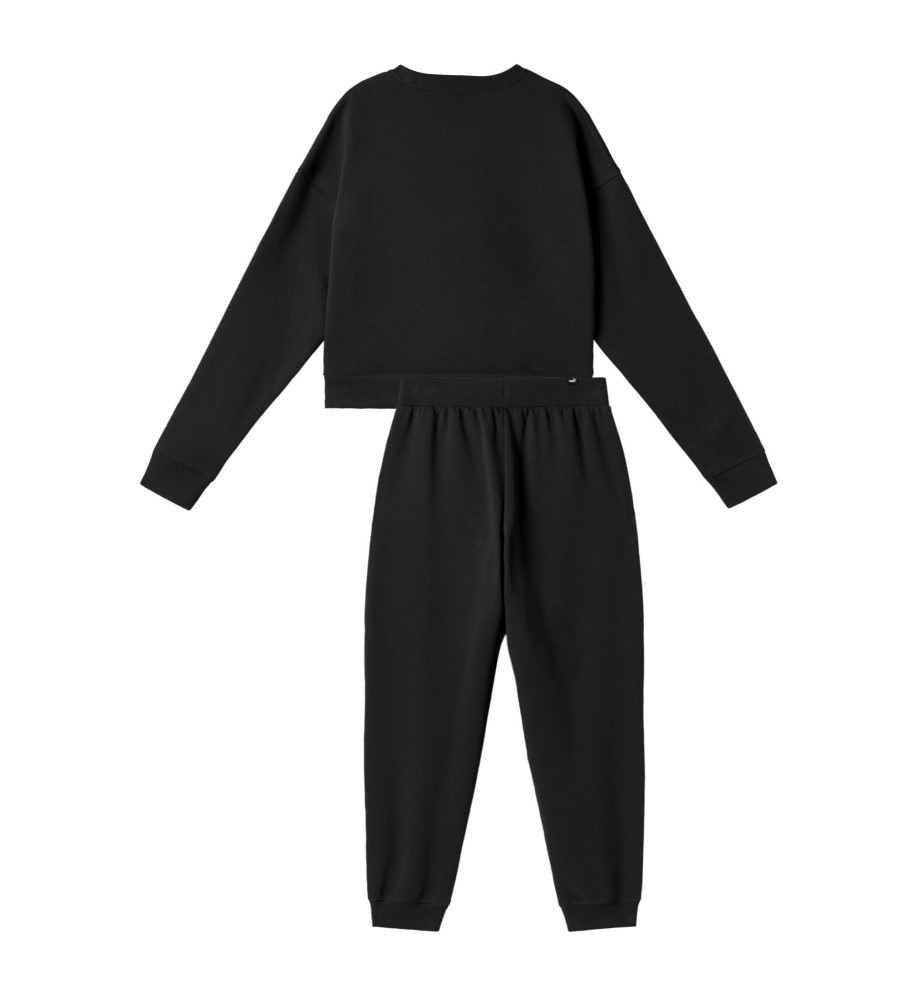 Conjunto de treino Puma Complete Loungewear preto