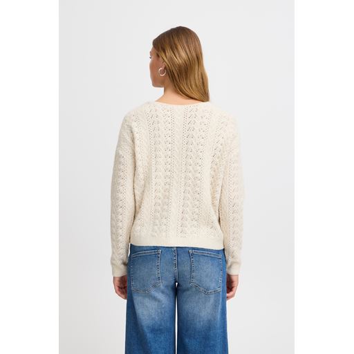 Ichi Liyanna Cardigan, Almond Milk, S
