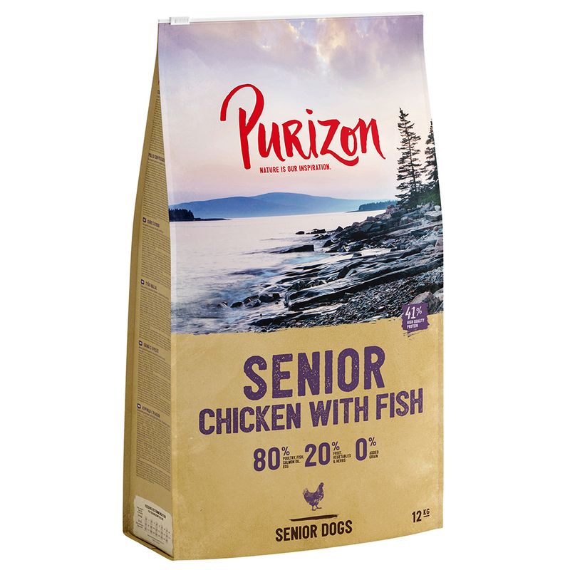 Purizon Senior poulet, poisson - sans céréales