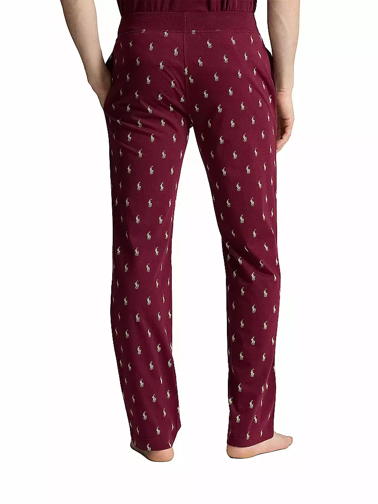 POLO RALPH LAUREN Pyjama Hose  dunkelrot