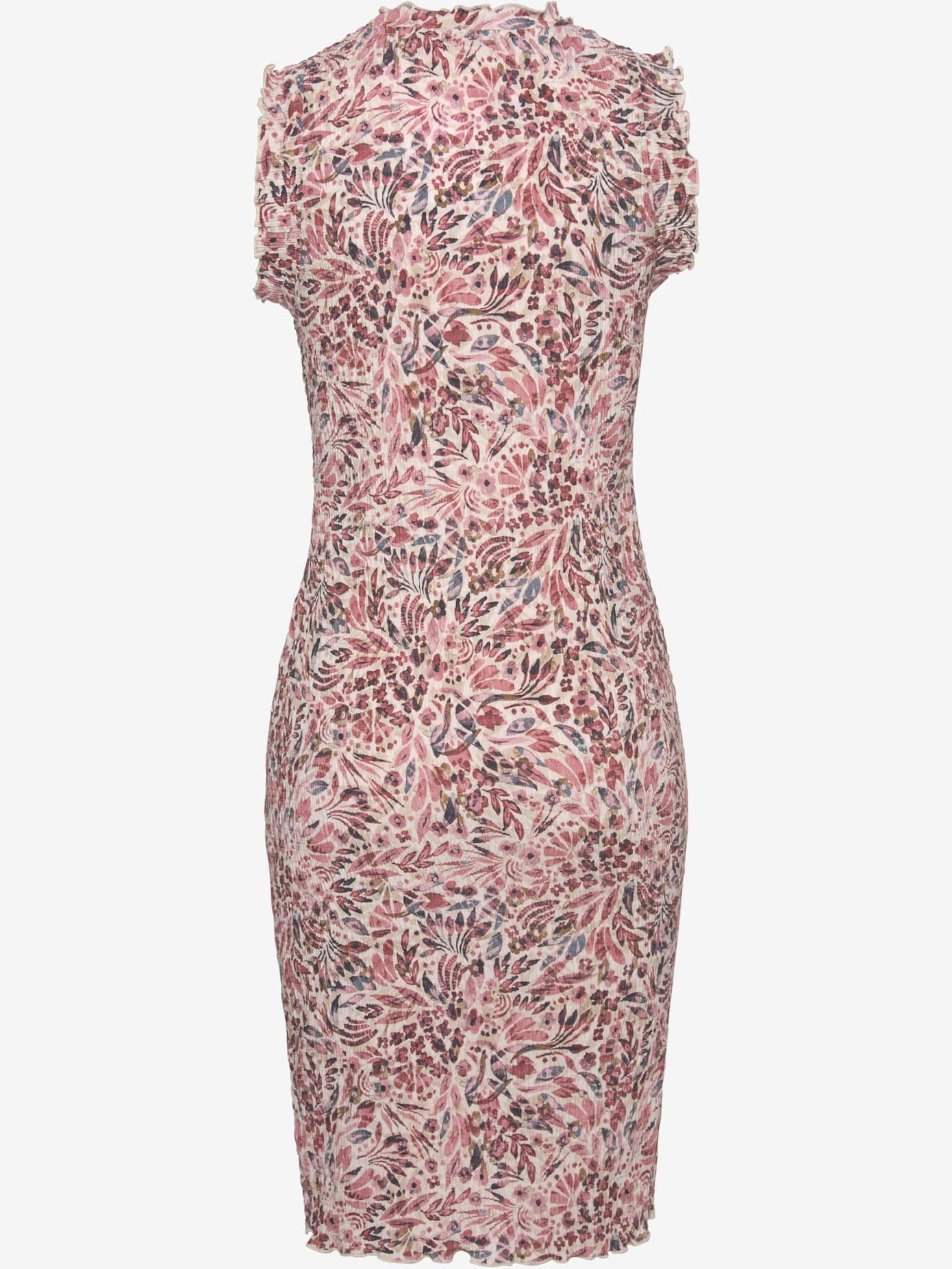 Robe imprimée encolure haute