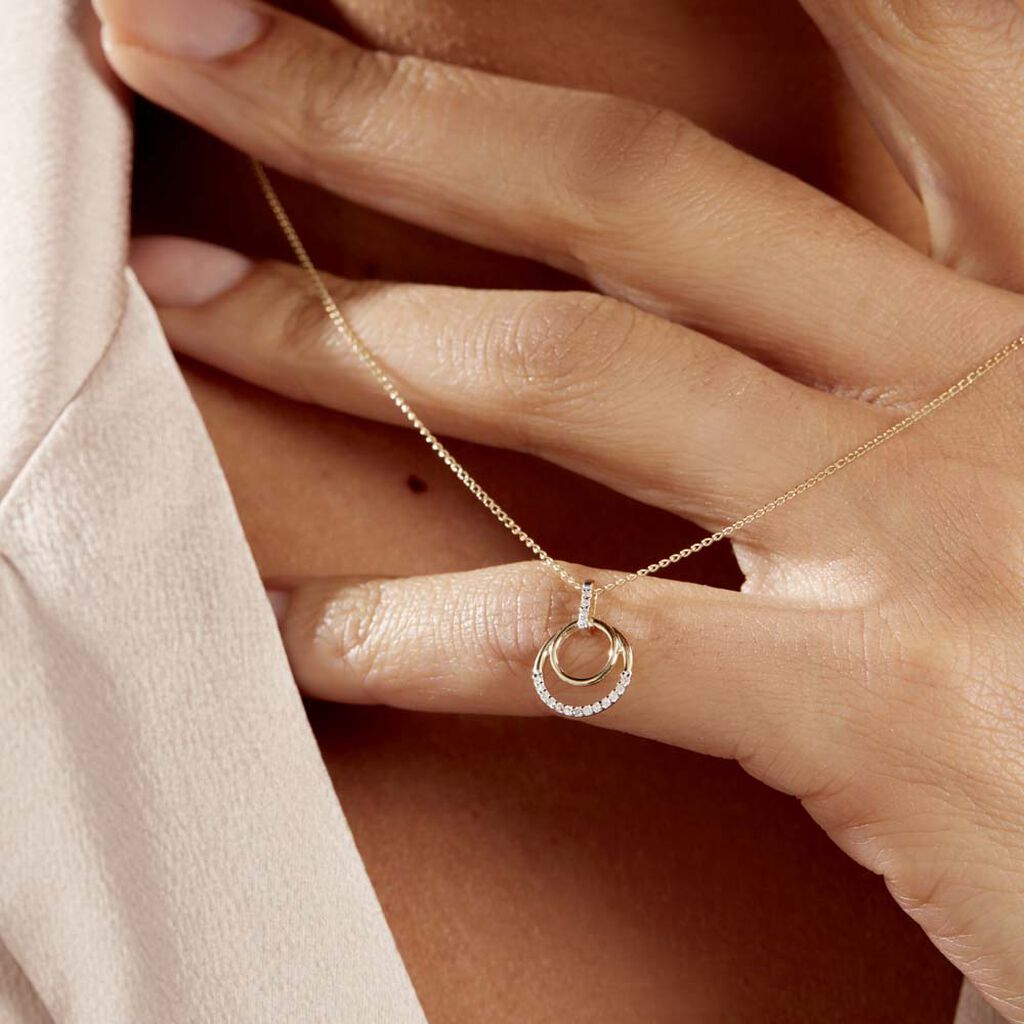 Collier Atlanta Or Jaune Diamant