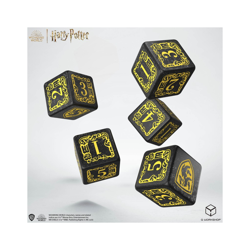 Set de dés Harry Potter - Poufsouffle Dés + Bourse