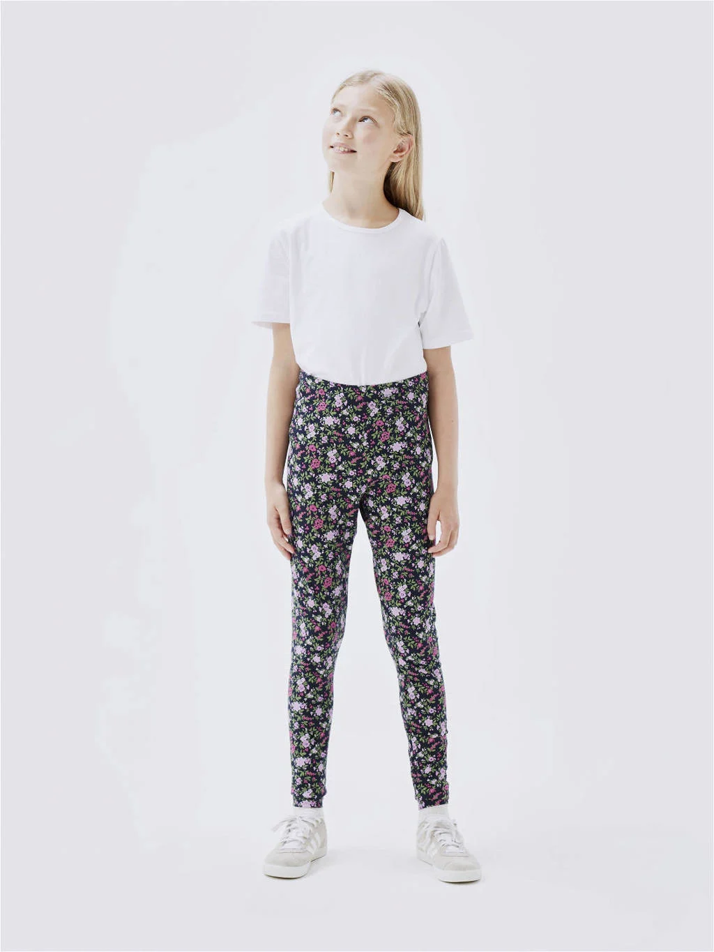 NAME IT legging NKFVIVIAN met all over print - set van 2 donkerblauw