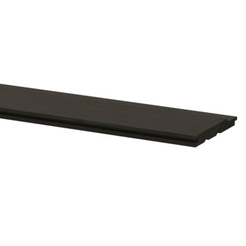 Rabatdeel vurenhout antraciet ca. 1,7 x 13,5 cm, lengte ca. 240 cm