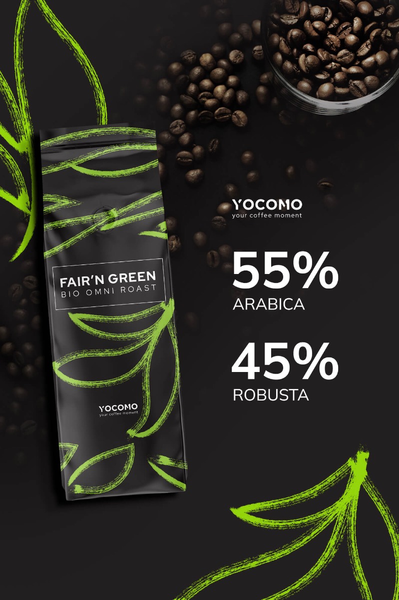 YOCOMO Fair 'n Green Bio Omni Roast Vorteilspaket 3kg