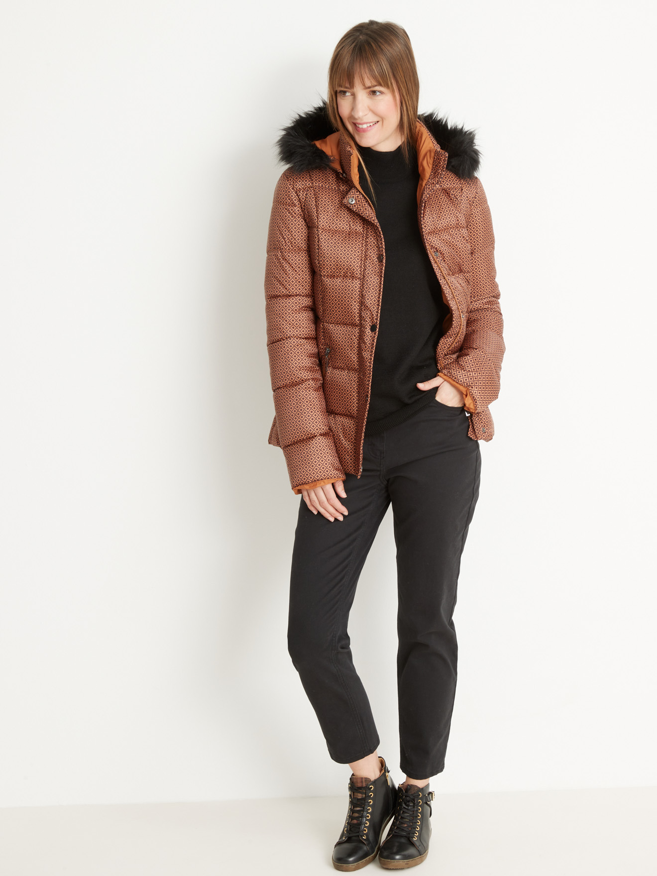 Parka à capuche déperlante