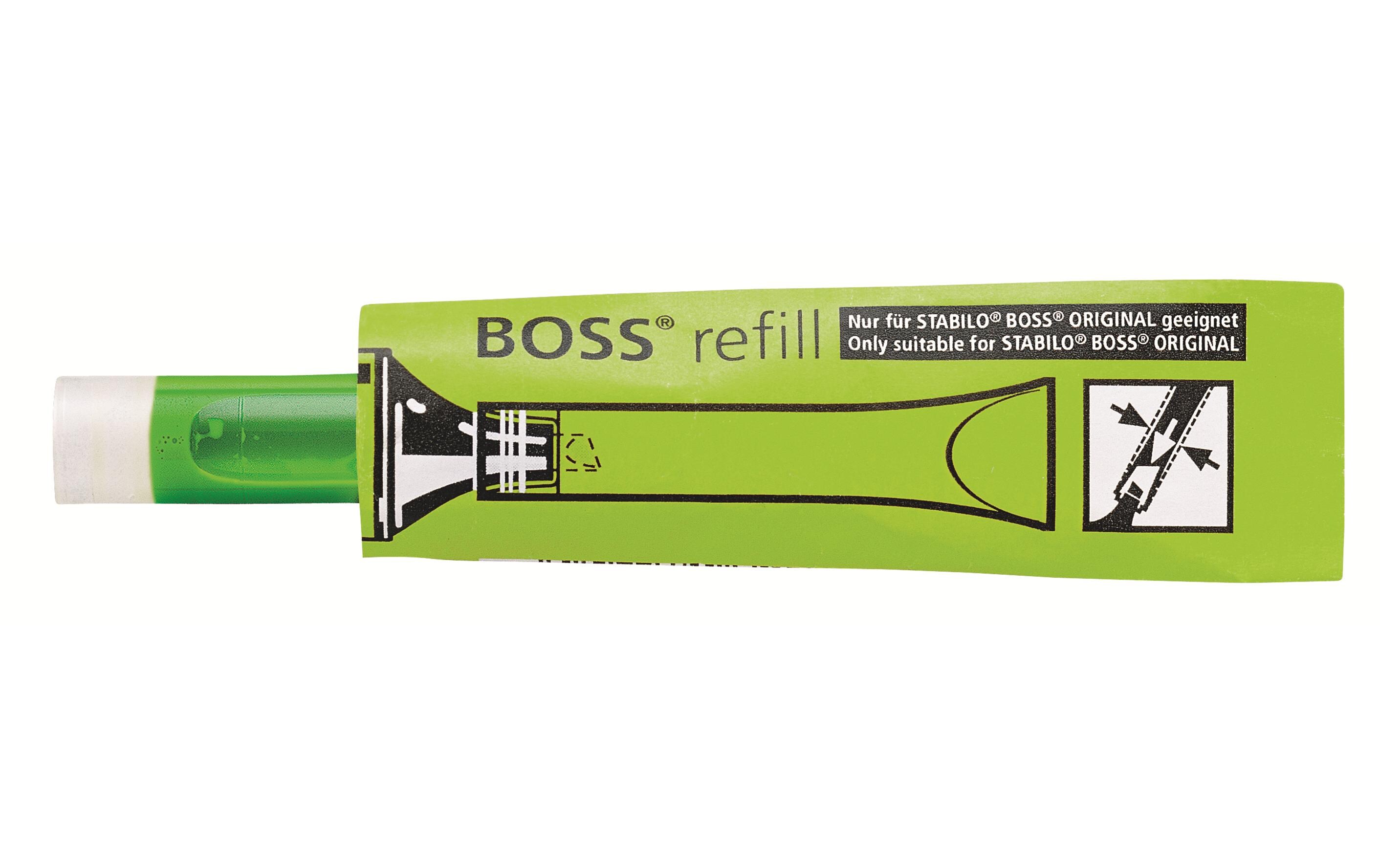 Textmarker Boss Refill NeongrünNachfüllpatrone