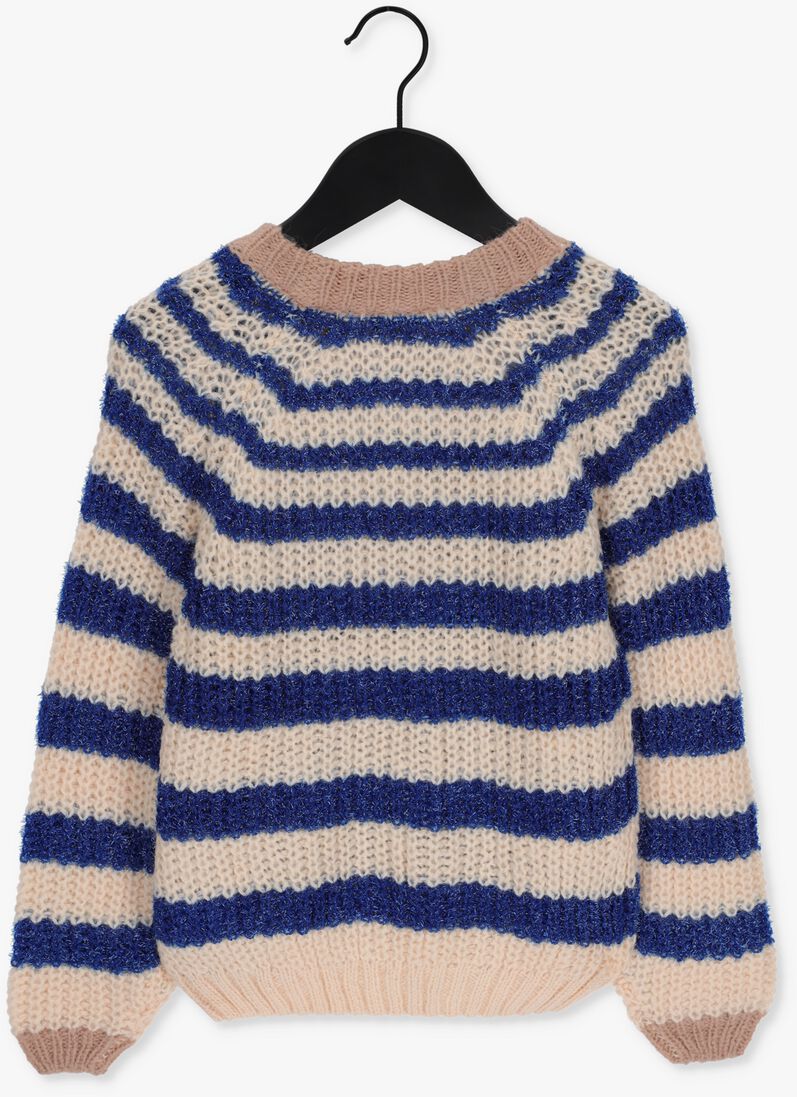 LIKE FLO blauw/wit gestreepte like flo trui f208-5317