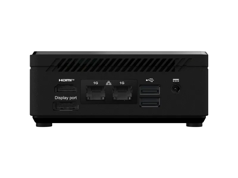 MSI Cubi N ADL S 078EU - Mini PC N-series N100 / op til 3.4 GHz - RAM 4 GB - SSD 128 GB - NVMe - UHD Graphics - Gigabit Ethernet - Win 11 Pro - skærm: ingen - sort