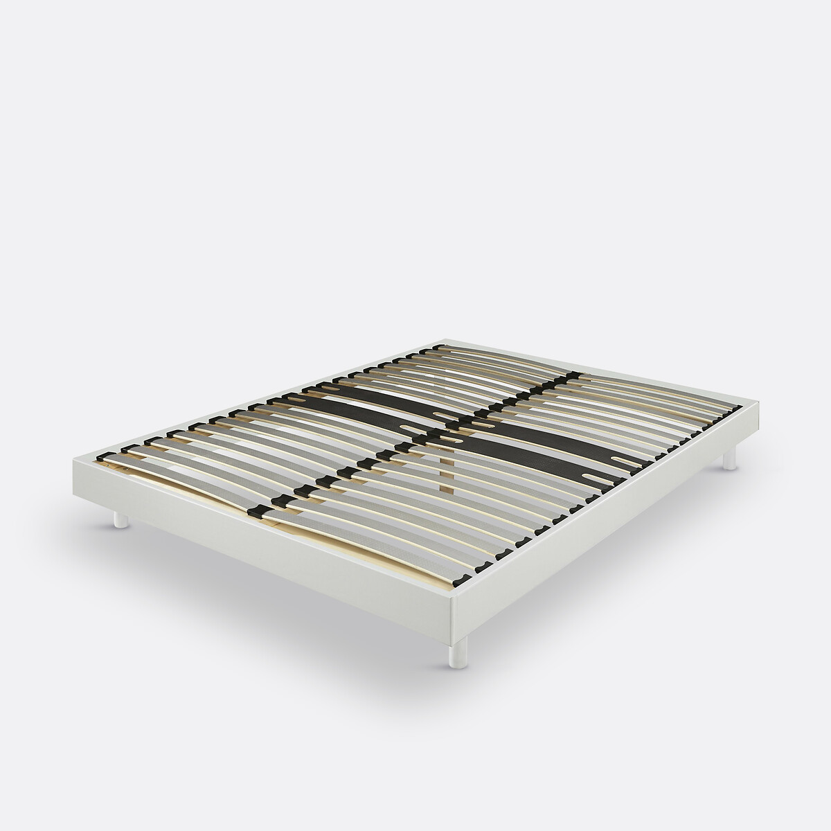 LA REDOUTE INTERIEURS<br>Conjunto de base de cama com ripas largas de 18 polegadas para apoio das costas e dos pés