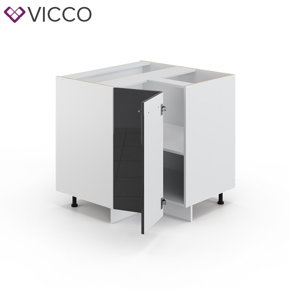 VICCO Eckunterschrank 87 cm Anthrazit Küchenzeile Unterschrank Fame