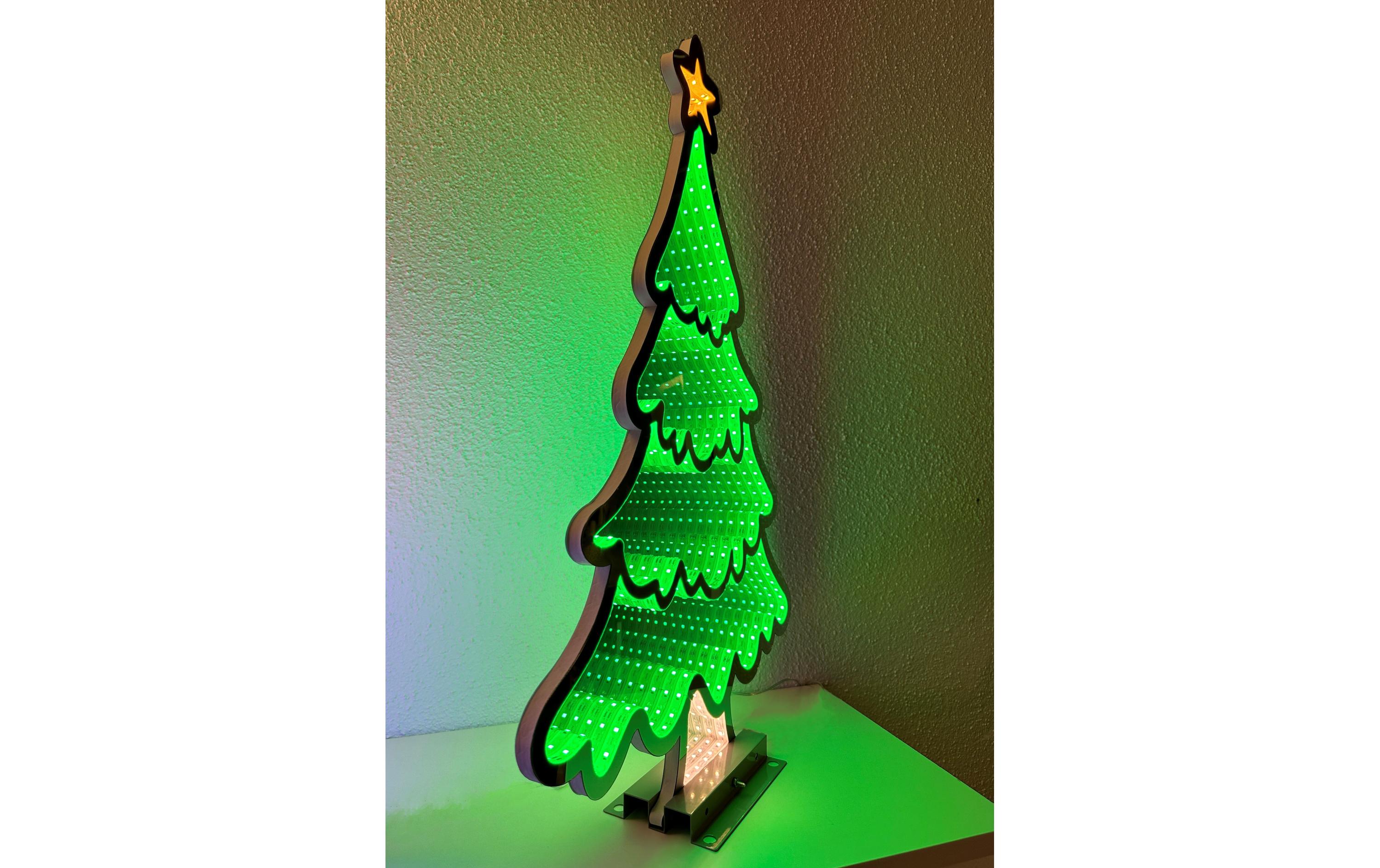 LED-Figur Infinity Tannenbaum, 237 LEDs, 60 cm, GrünLED Weihnachtsdekoration