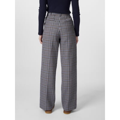 Damen-Marlenehose Karo, Multicolor