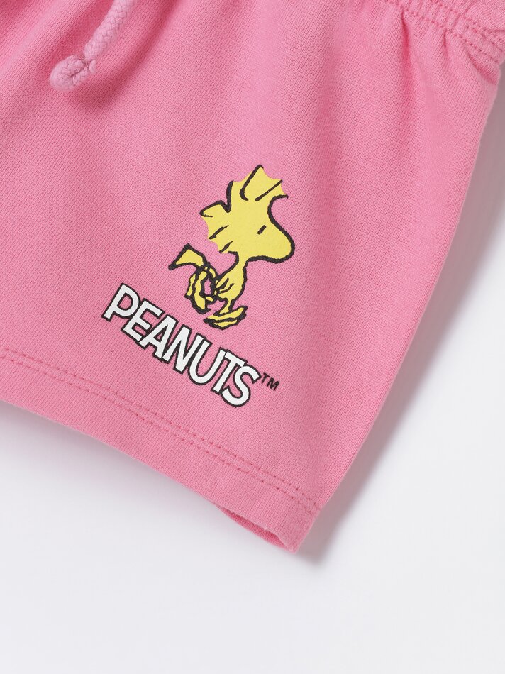 Conjunto de camiseta e shorts Snoopy Peanuts™ - Rosa Pastel