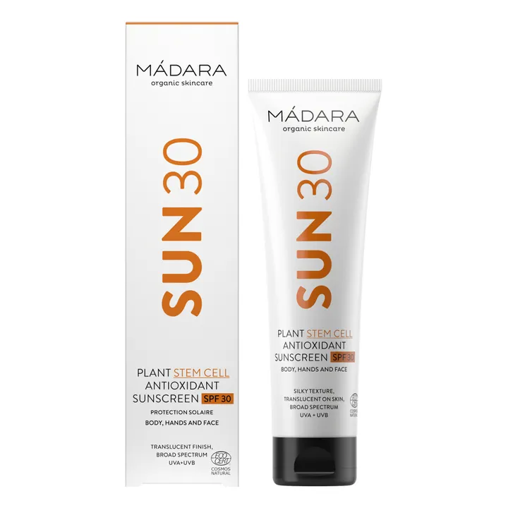 MÁDARA Protection Solaire SPF30 SUN30 Plant Stem Cell - 100 ml