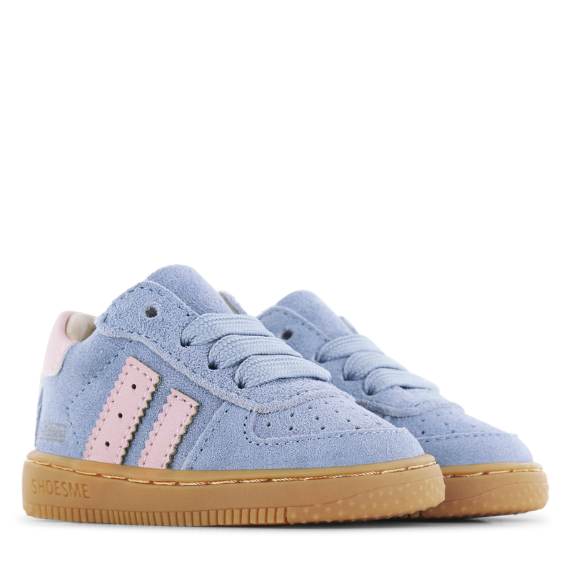 Shoesme blau-rosa Wildleder Sneaker