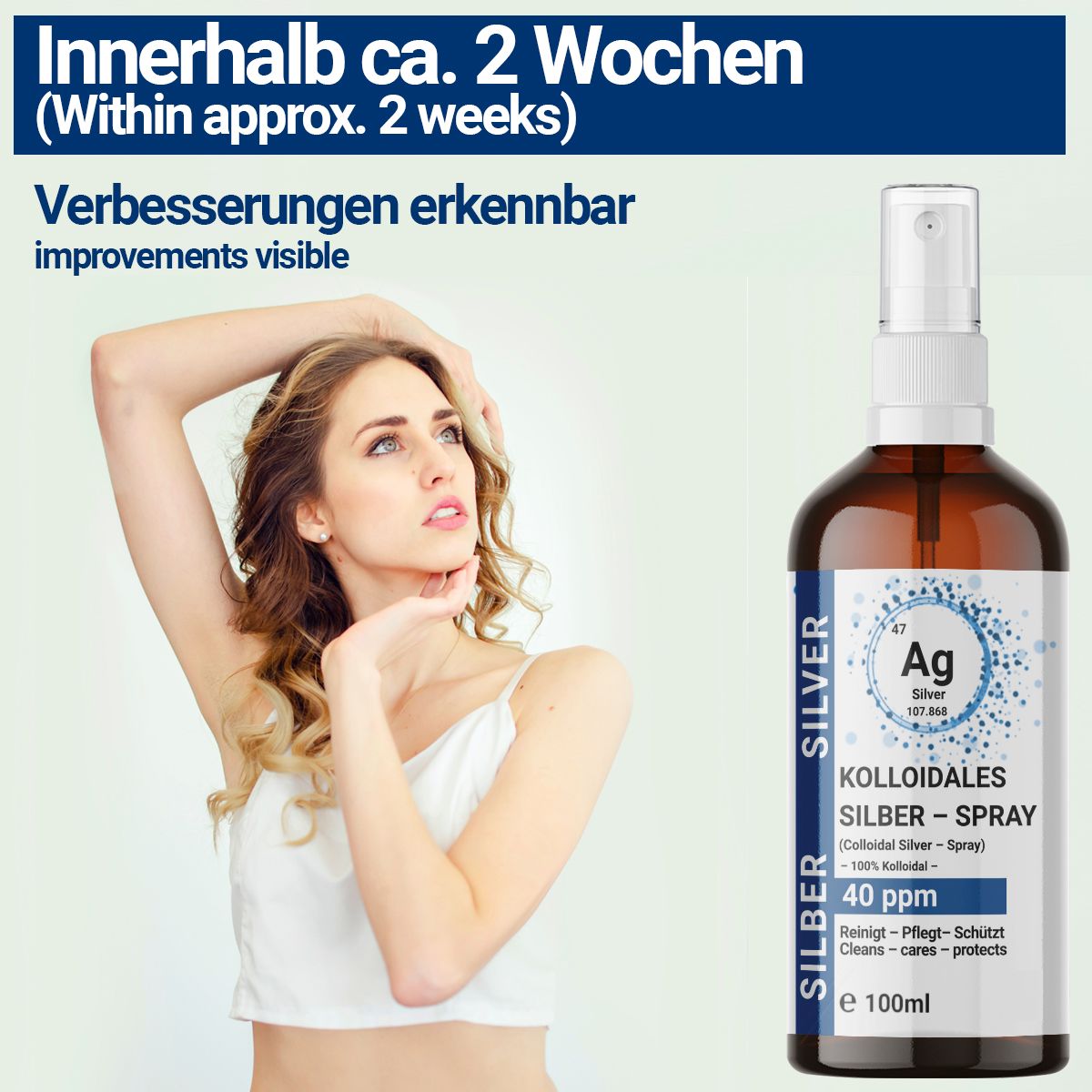 BMUT Kolloidales Silber Spray (40 ppm) in Braunglasflasche