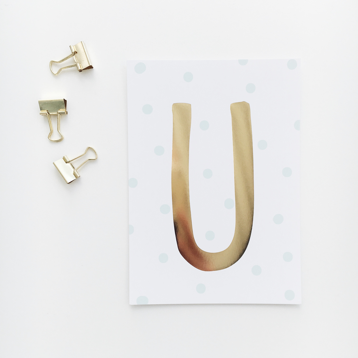 Postkarte „U