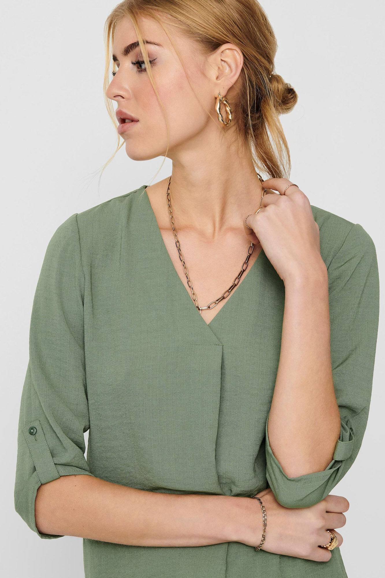 Blusa de manga 3/4