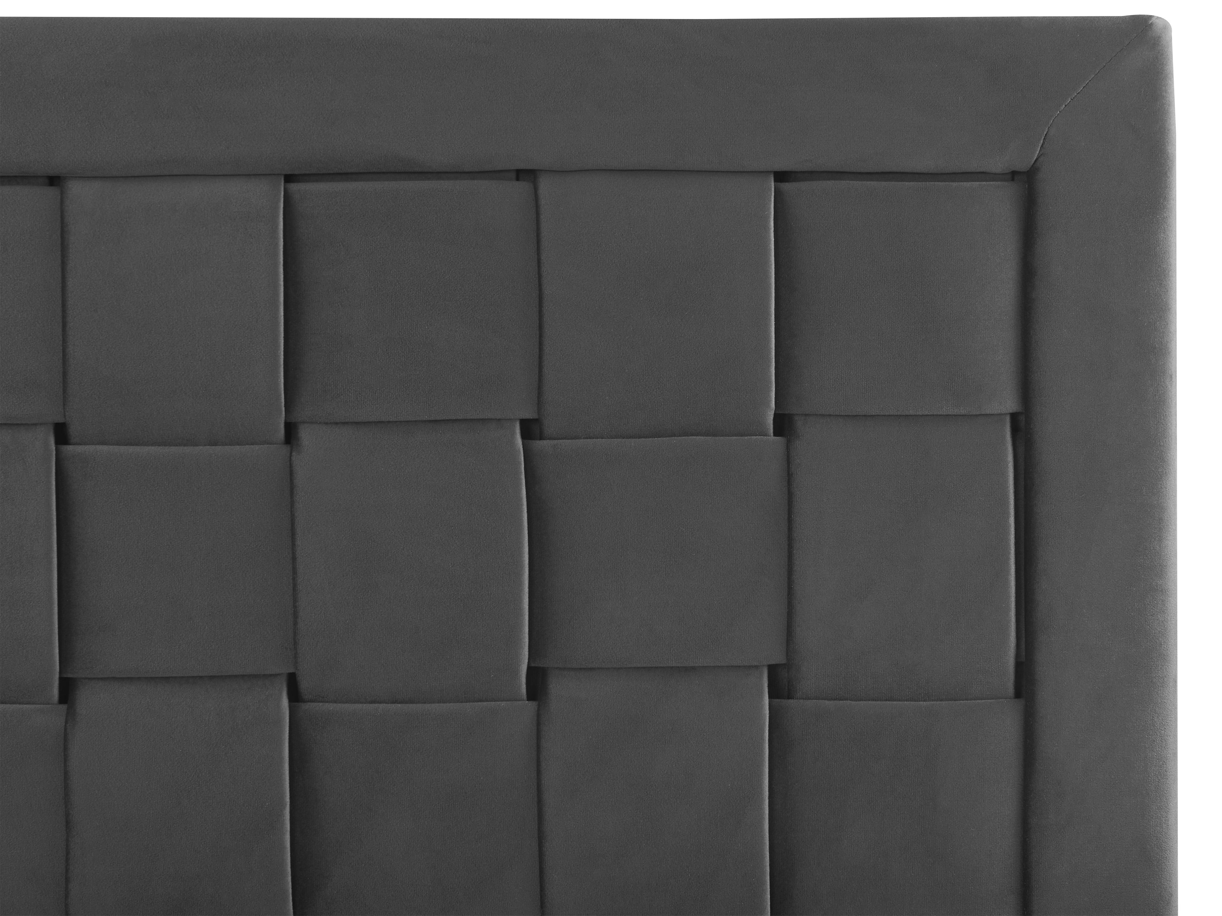 Bed Fluweel LIMOUX 180 x 200 cm Zwart
