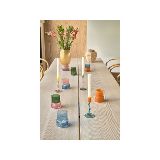 Villa Collection Styles Fyrfadsstage, Blue/Amber