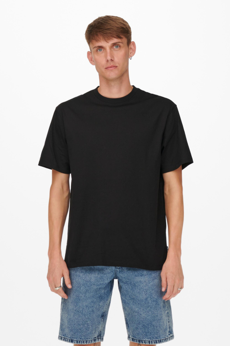 Only & Sons zwarte heren t-shirt