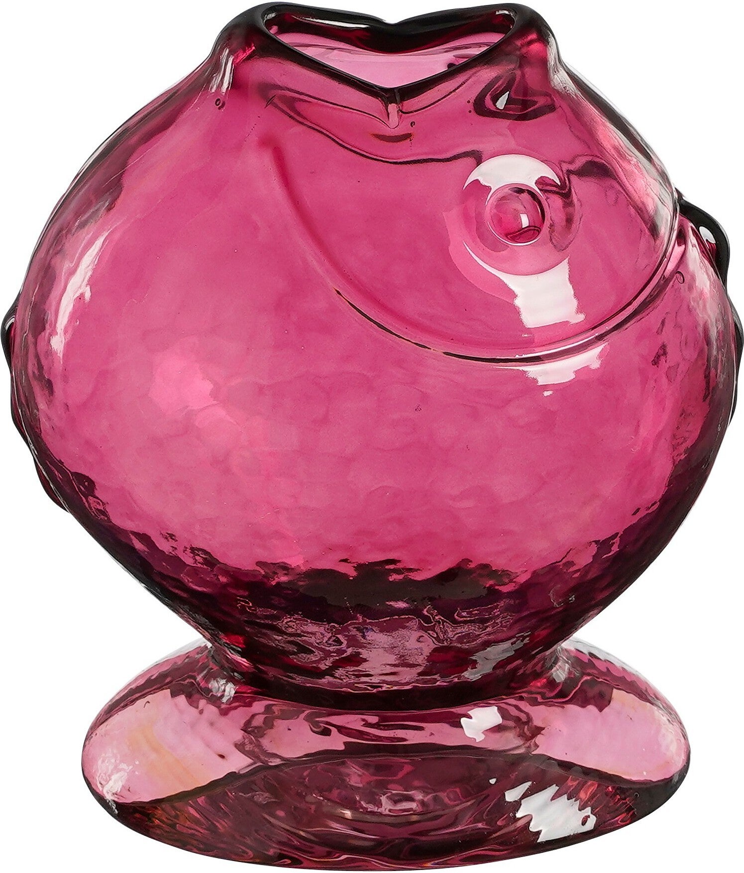 Mica Decorations vaas Vis roze 15 x 10,5 x 17 cm