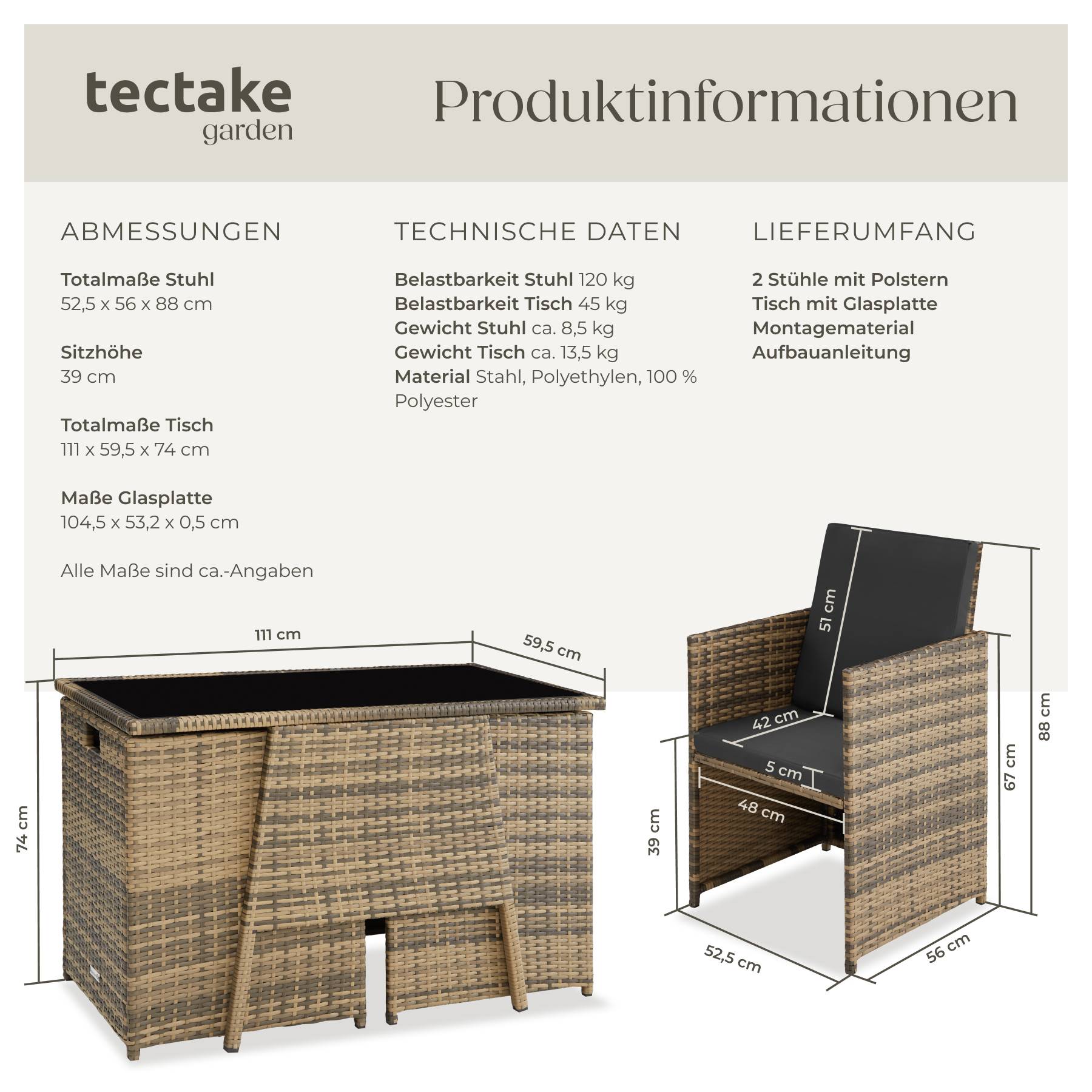 Rattan Sitzgruppe Lausanne
