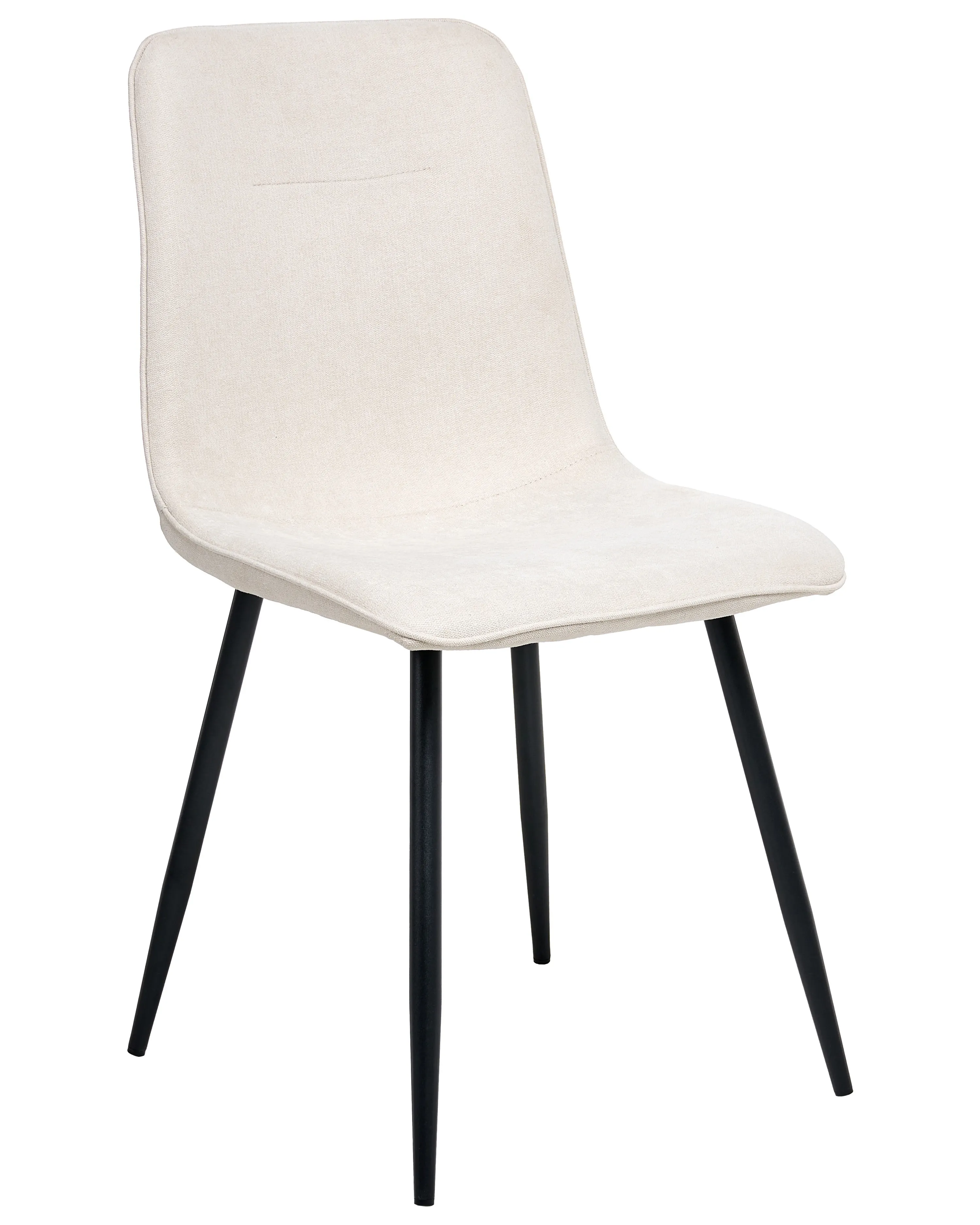 Set van 4 eetkamerstoelen TUSCOLA Stof Lichtbeige