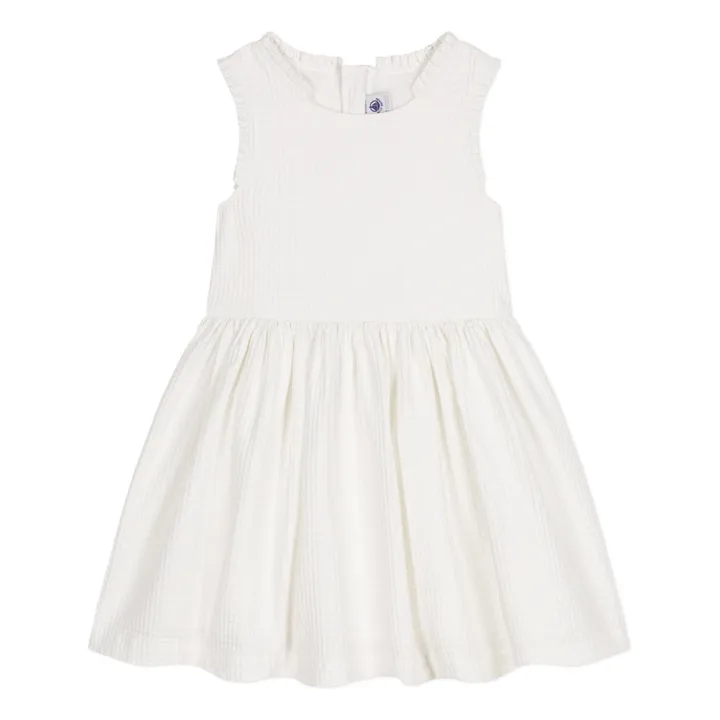 Petit Bateau Robe Meora Gauffrée | Ecru