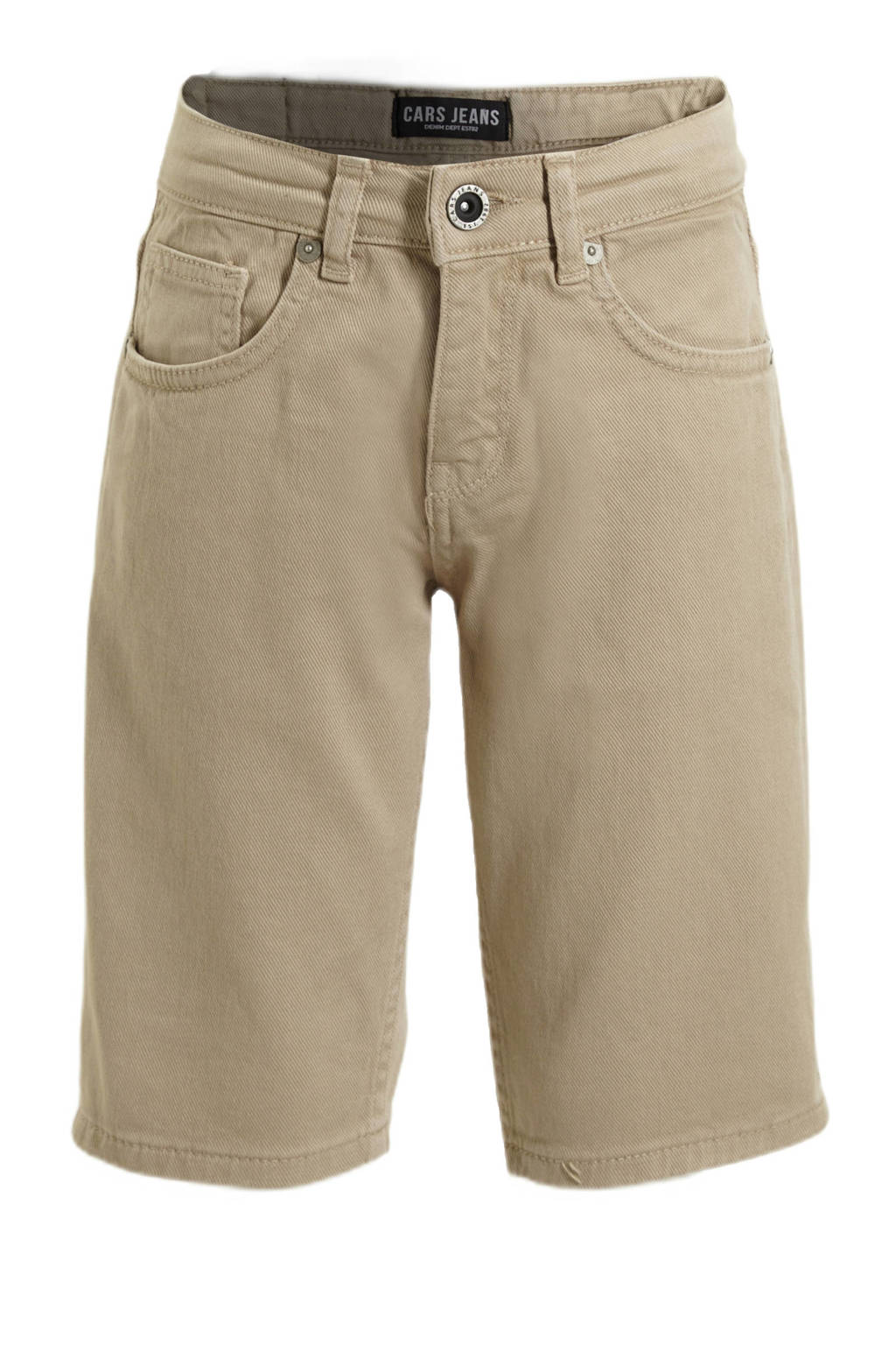 Cars slim fit casual short BLACKER ecru
