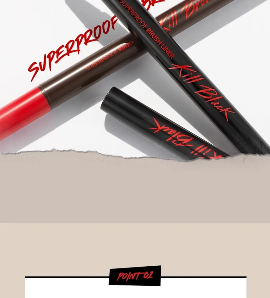 CLIO - Superproof Brush Liner - 2 kleuren